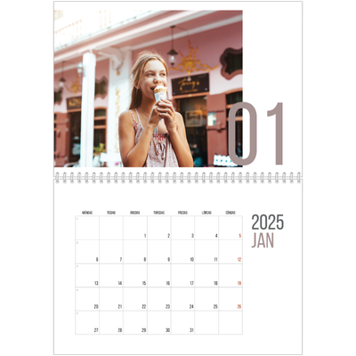 Fotokalender A3 Klassisk (30 x 40 cm) — Antal månader [Januari]