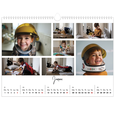 Fotokalender A3 Enkel — Bild collage [Januari]